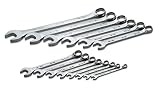 SK 86124 SuperKrome 14 Piece 6 Point 1/4-Inch to 15/16-Inch Combination Wrench Set