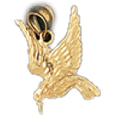 Cheap Girls Jewelry Dazzlers Solid 14k Gold Bird Charm Pendant Available in three colors from jewelsberry (weights: 2.5 grams only) For Sale