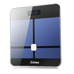 Weight Scale,ZJchao Bluetooth Body Fat Scale for Body Composition Analyser Measures 8 Fitness Indicators, 10 User Groups & Auto Recognition Technology