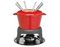 Master Class Cast Iron Enamelled Fondue Gift Set - Red, Gift Boxed