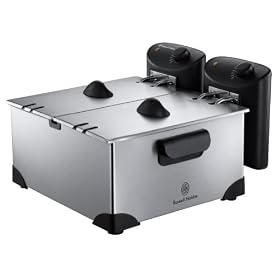 Russell Hobbs 18163 6 L Twin Professional Deep Fryer - Stainless Steel