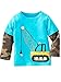 Warmbaby Truck Shirts Toddler Boys Kids Construction T Shirts Clothes Blue 3T