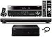 Yamaha CINEMA DSP YSP-2200 IntelliBeam 7.1 HD Digital Audio True Surround Sound Projector Low Profile 16-Speaker Soundbar with a Slim 100 watt Powerful Subwoofer + Yamaha RX-V371 Surround Realism CINEMA DSP 500 Watts AV Receiver + Yamaha Universal iPod / 