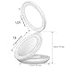 KEDSUM Rechargeable Lighted Makeup Mirror with Cover, LED Travel Mirror with Lights, Compact Vanity Mirror with Touch Screen Dimming, with a Magnification Pocket Spot Mirror