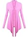 Thanth Womens Comfy Rayon Drape Collar Long Sleeve Cardigan