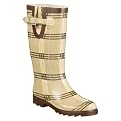 Women's Nova Plaid Rain Boots - Brown