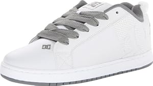 DC Men's Court Graffik Sneaker,White/Armor/White,9 M US