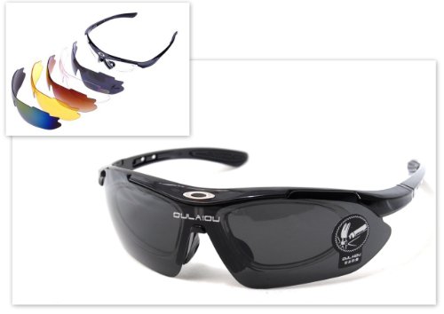 レンズ５枚 スポーツ サングラス UV400 紫外線カット 防弾  サバゲーにも