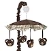 Sweet Jojo Designs Chocolate Teddy Bear Musical Baby Crib Mobile