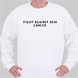 Fight Against Skin Cancer Sweatshirt XX-Large White