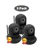 Buy 3 PACK Foscam FI8910W Wireless Wired Pan & Tilt IP Network Camera with IR-Cut... by Foscam