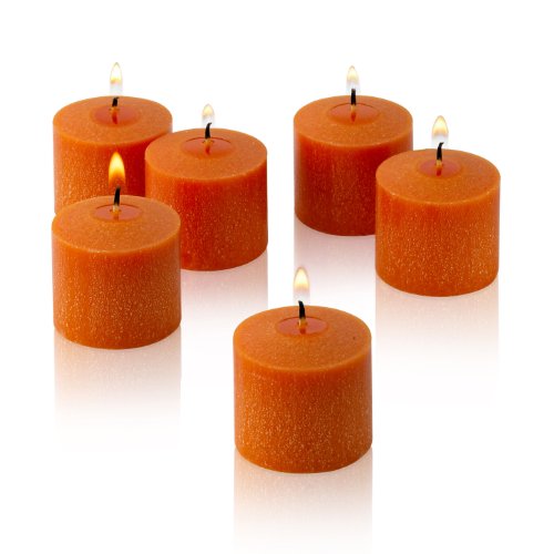 10 hour orange unscented votive candles set of 12 made …