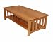 Kitchen & Housewares : Elite 38-2047-008 OAKRIDGE COFFEE TABLE- MEDIUM OAK