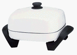 West Bend 12" White Electric Skillet - 72222