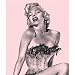 Brand New Marilyn Monroe Pink Fishnet Queen Size Blanket