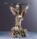 Coffee/Occasional Table ~ Glasstop w/Eagles & Nest.....