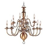 Beacon Hill Twelve Light Chandelier in Flemish Brass