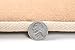 Memory Foam Bathrug - Beige (Cream) Bath Mat and Shower Rug Small 17 x 24 Inches, Non Slip Latex Free Plush Microfiber. Comfortable, Beautiful and Maximum Absorbency.