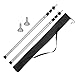 Telescoping Tarp Poles Set of 2 Adjustable Aluminum Rods for Tent Fly and Tarps,Extending Portable Collapsible for Camper Awning Tarpaulin Camping