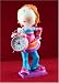 Koolitz Trendy Chick Girl Statue (Hanger) with Keywound Alarm Clock - Great for Kids