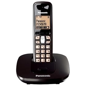 Panasonic KX-TG6411ET DECT Single Digital Cordless Phone Set - Black
