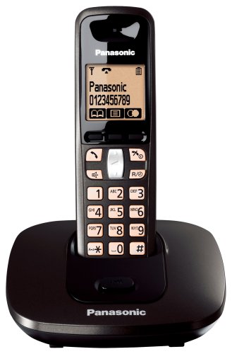 Panasonic KX-TG6411ET DECT Single Digital Cordless Phone Set - Black