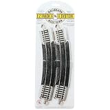 Bachmann Trains Snap-Fit E-Z Track 18� Radius Curved Track (4 card) by Bachmann