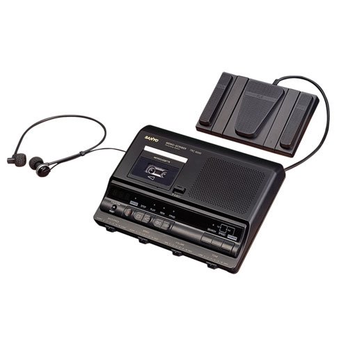 Sanyo TRC 6040   Microcassette transcriber   black