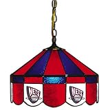New Jersey Nets Stained Glass Pub Light Style: Direct Wire