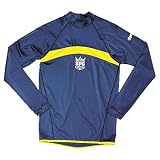 SPYDEGUY(スパイダーガイ) SRG-26400 ラッシュガード ロングスリーブ MEN'S ネイビー/イエロー M SRG-26424