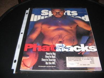 Jerome Bettis Steeler Jsa/coa Signed Sports Illustrated - Autographed NFL Magazines