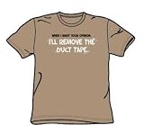 Remove The Duct Tape - Adult Khaki S/S T-Shirt For Men