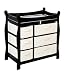 Badger Basket Baby Changing Table with Six Baskets, Black