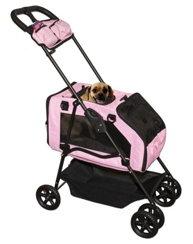 Pet Gear Travel System Pet Stroller, Pink