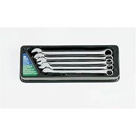 SK 86041 SuperKrome 5 Piece 12 Point 20-Millimeter to 24-Millimeter Long Pattern Combination Wrench Set