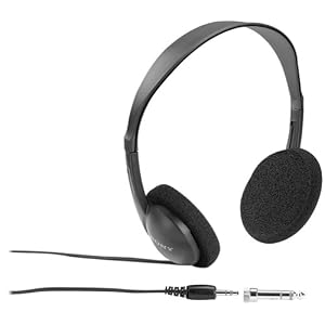 Sony MDR-201LP Overhead Headphones with UniMatch Plug Adaptor