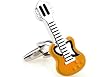 Yellow Orange Guitar Cufflinks Cuff Links
