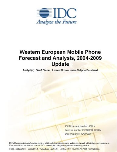 Image of: Western European Mobile Phone Forecast and Analysis, 2004-2009 Update