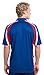 SPORT-TEK Mens Tricolor Micropique Sport-Wick Polo, Medium, True Red/Black/White