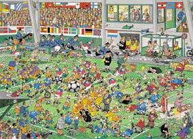 Childrens Toyshop  Toys : Jumbo Puzzle - Jan van Haasteren - Championship Football (1000 pieces)