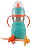 The Safe Sippy 2 2-in-1 Sippy to Straw Bottle, Blue