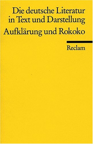 Die deutsche Literatur in Text und Darstellung