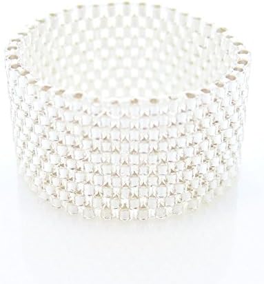 Silver Ring, Beaded Silver Ring, Silver Ring Band, Couple Ring, Dreadlocks Bead, Classic, Modern, Simple, Luxe