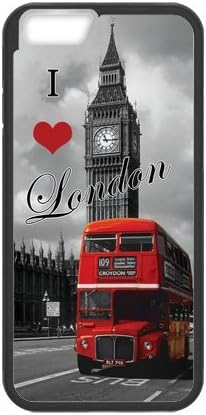 Cool Design Art I Love London Red Bus City for iPhone 6 4.7" Back Cover Case (Laser Technology)