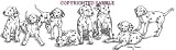 Dalmatian - Puppies in a Row by Cindy Farmer