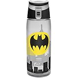 Zak! Designs Tritan Water Bottle with Flip-top Cap with Batman Graphics, Break-resistant and BPA-Free Plastic, 25 oz.