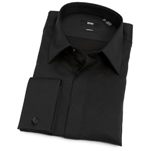 HUGO BOSS Men's Laurence Classic Fit Tux Shirt