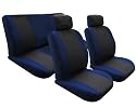 ON SALE....Univerisal Car Seat Cover Full Set Windos Gray/blue 112