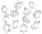 Harolds Kitchen 12-Piece Holiday Cookie Cutter Set