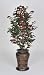 Artificial Capensia Floor Plant in Hammered Metal